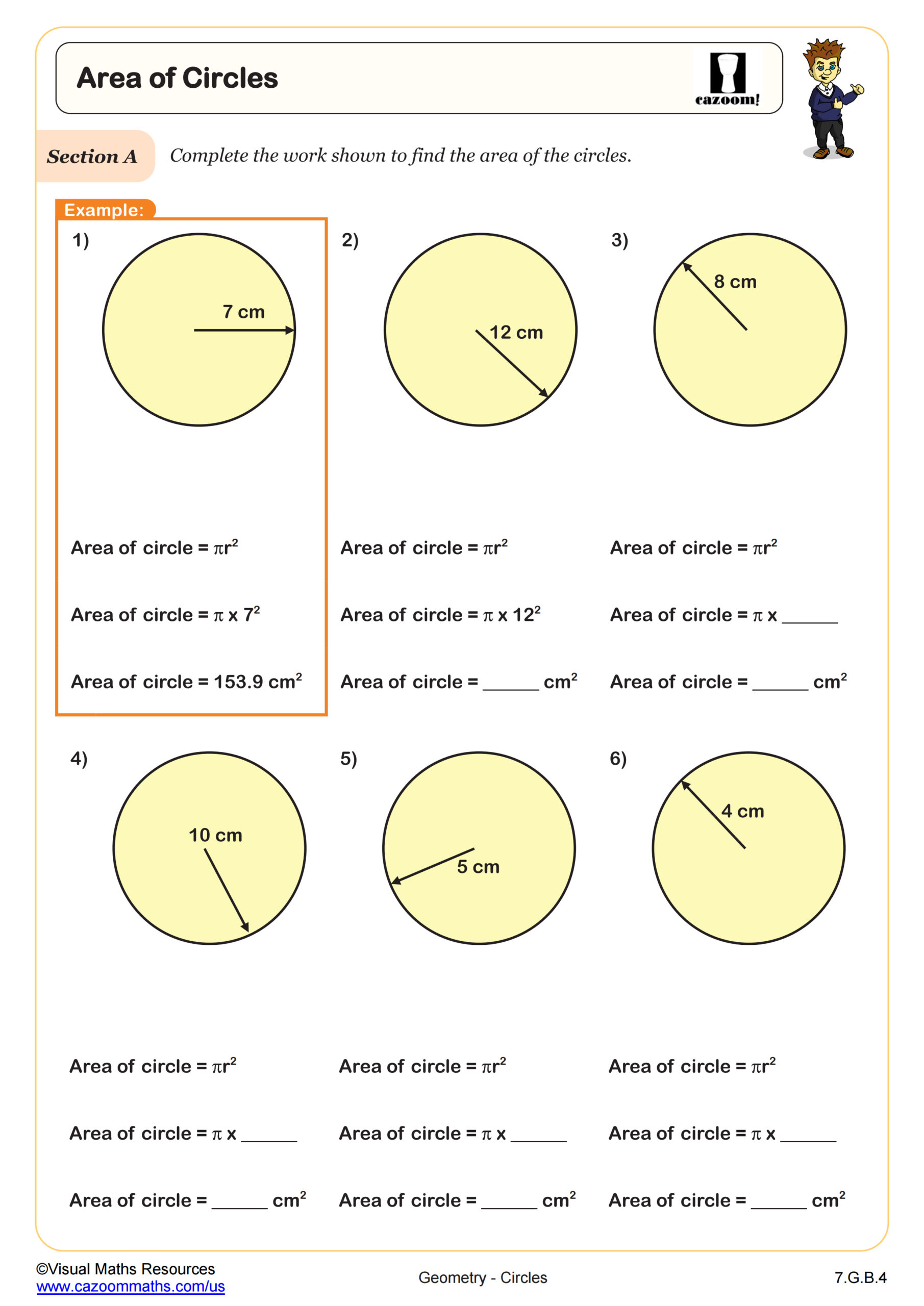 Preview of Area of Circles