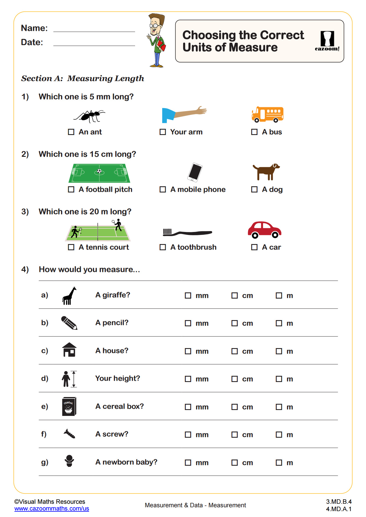 Preview of Choosing the Correct Units of Measure