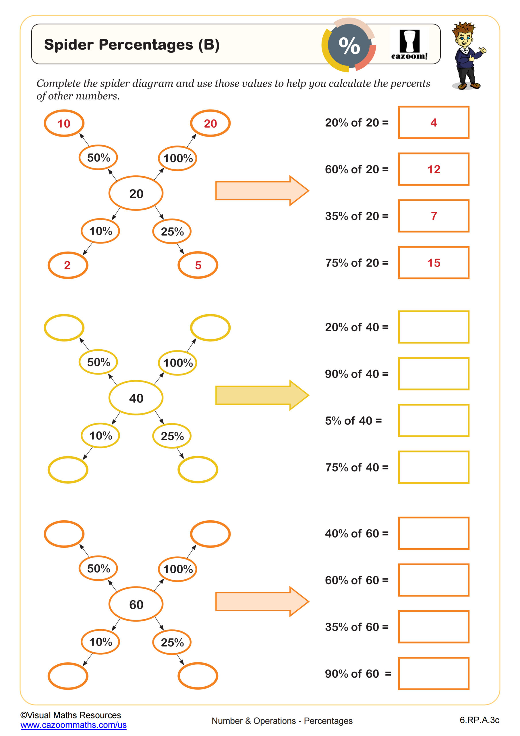 Percents Of An Amount E Worksheet Fun And Engaging 6th Grade PDF Percents Of An Amount E Worksheet Fun And Engaging 6th Grade PDF