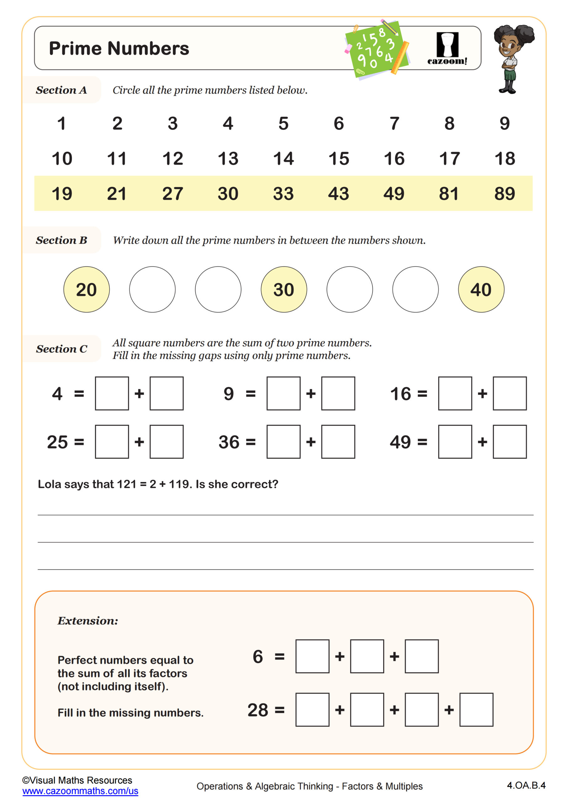 Preview of Prime Numbers