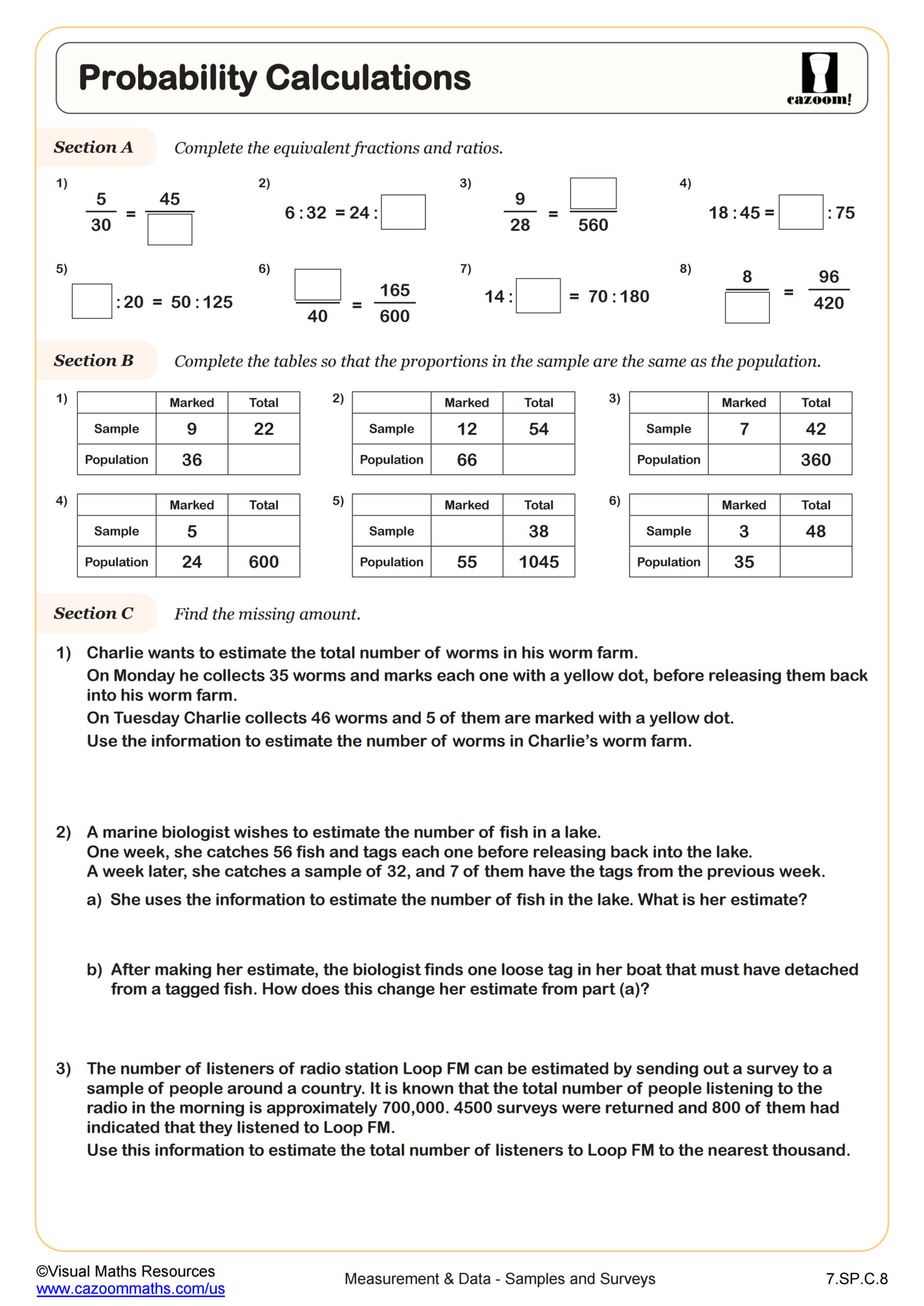 Preview of Probability Calculations