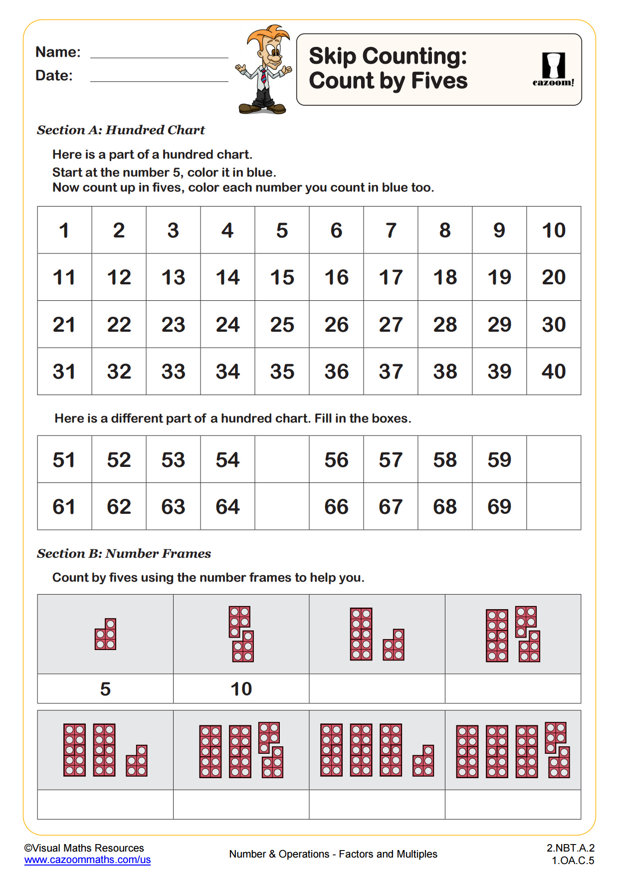 Preview of Skip Counting (count in 5s)