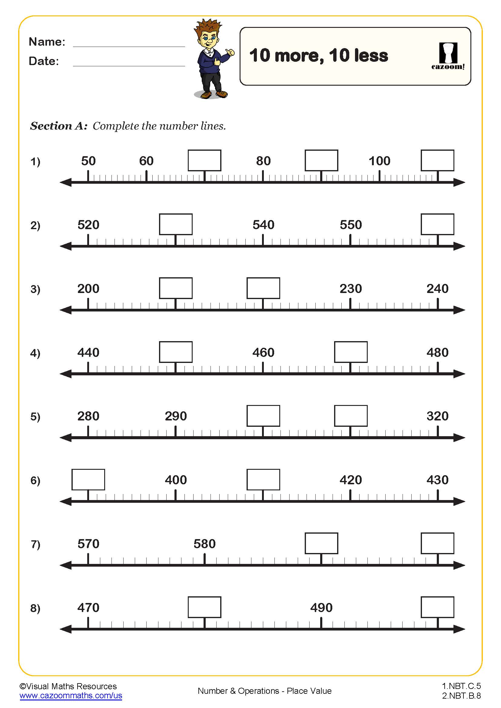 1st Grade Math Worksheets PDF Printable Math Worksheets