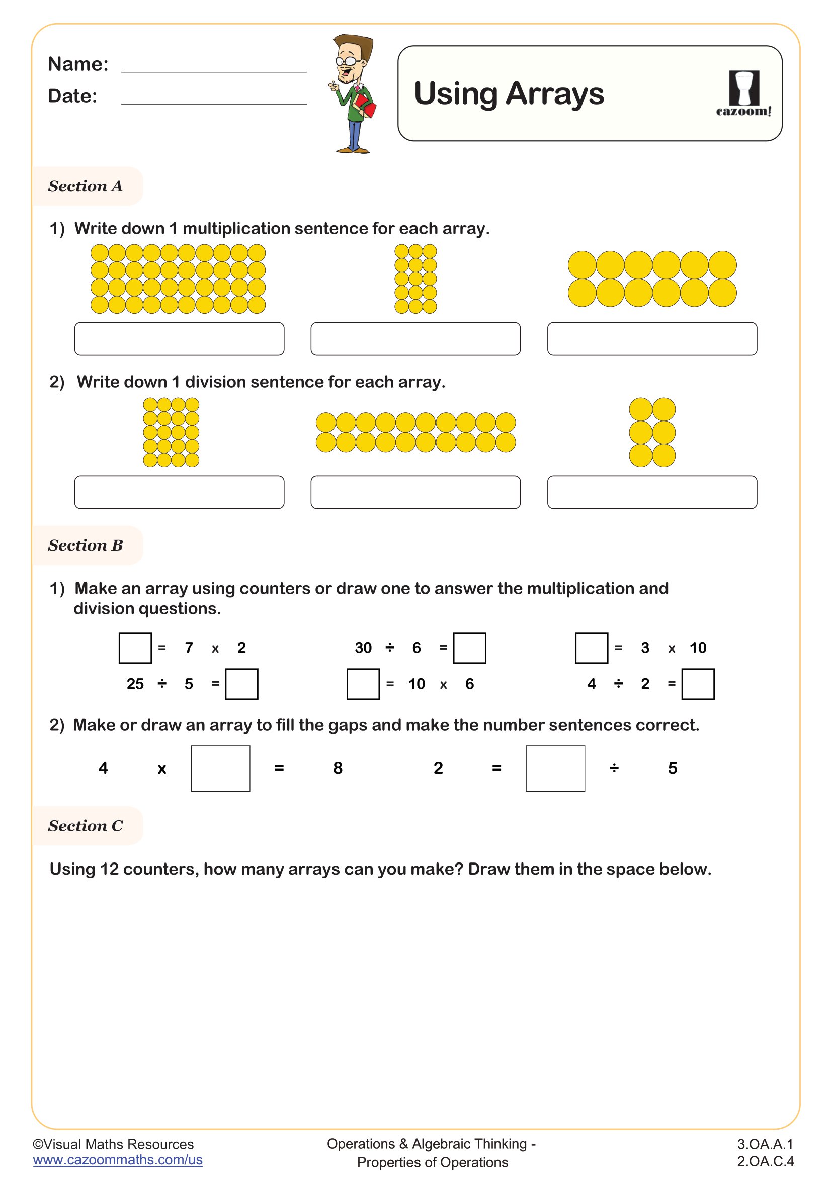Preview of Using Arrays