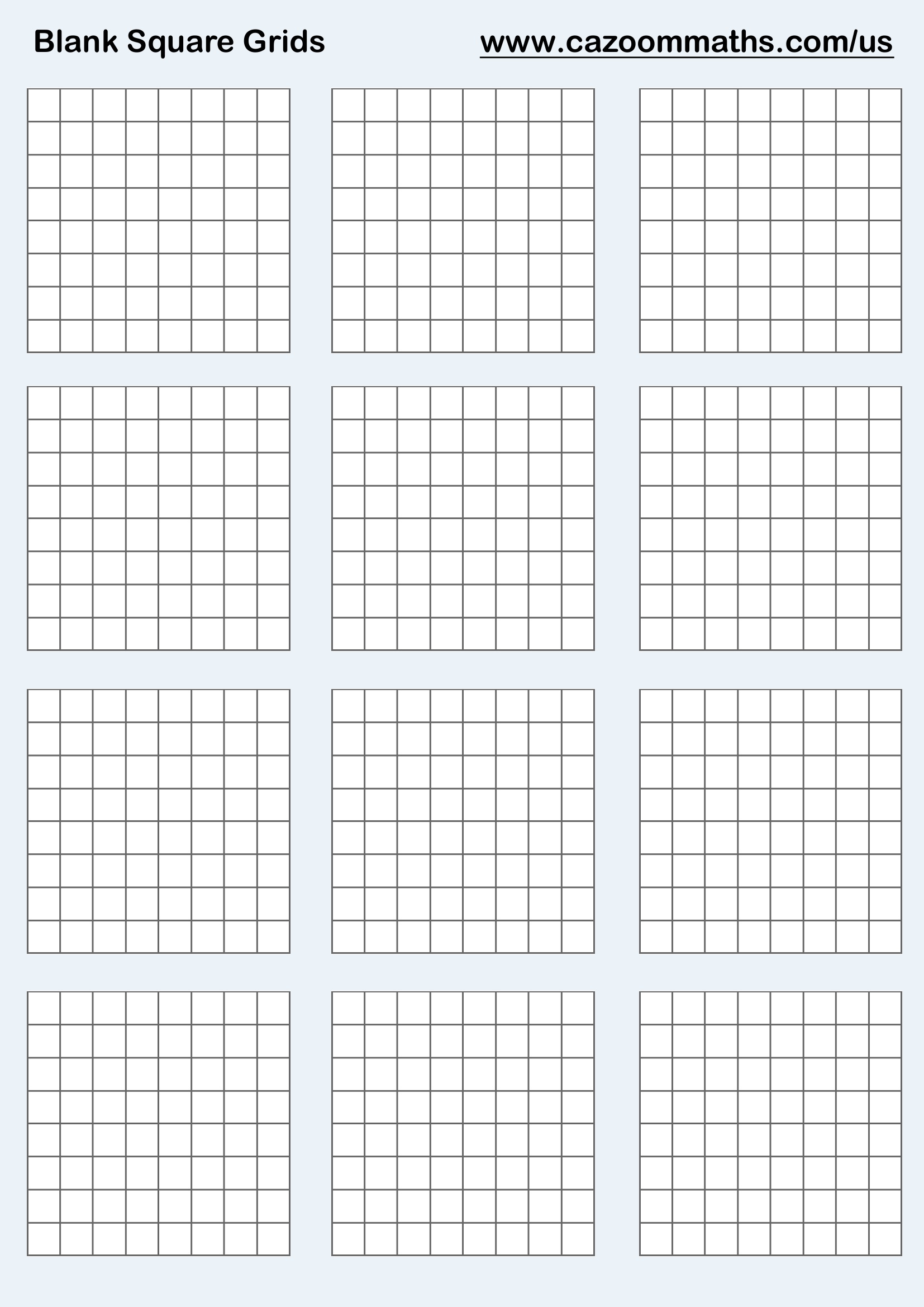 Cazoom20Math20Teaching20Resources20Blank20Square20Grids