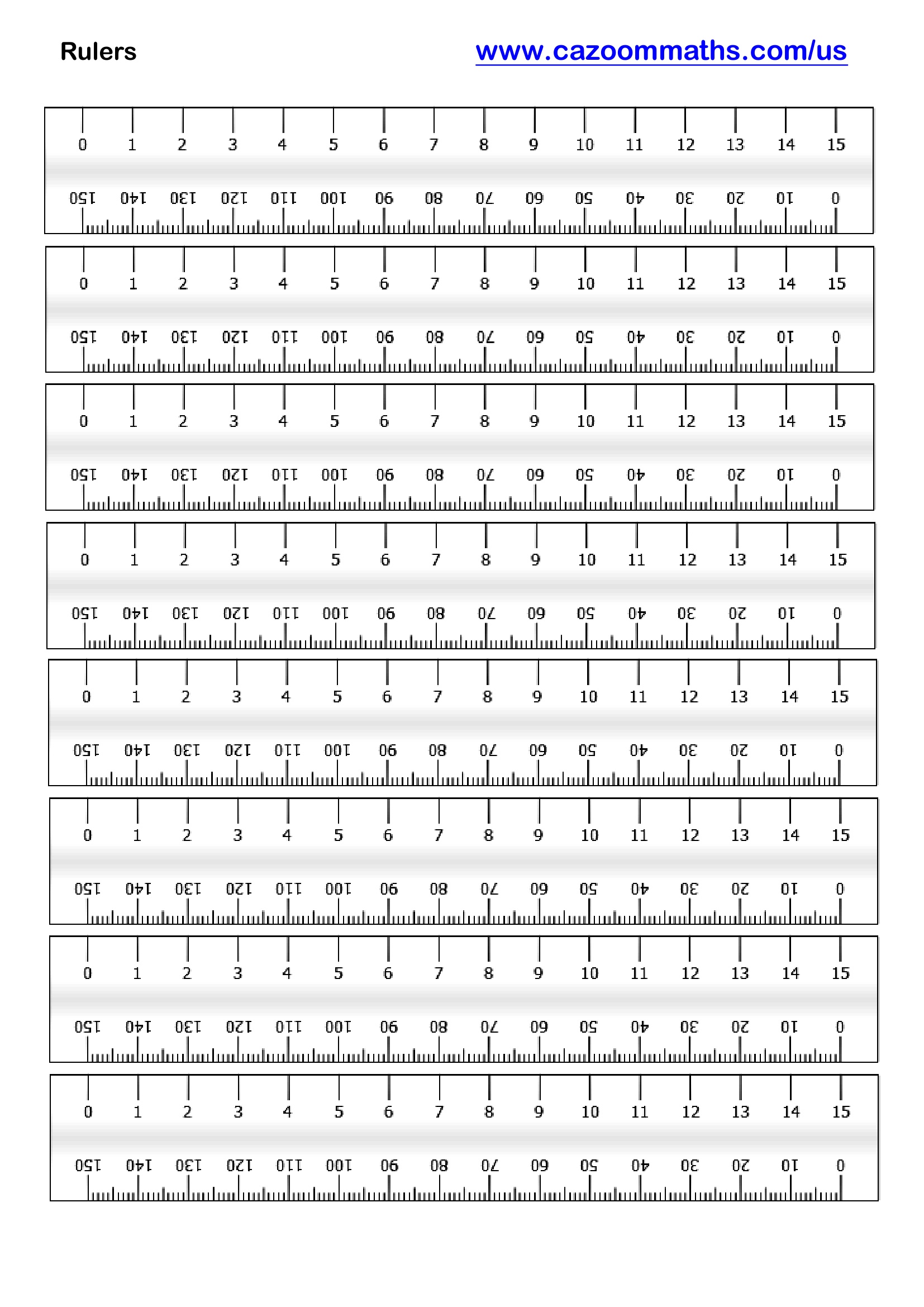 Rulers Free Teaching Resource