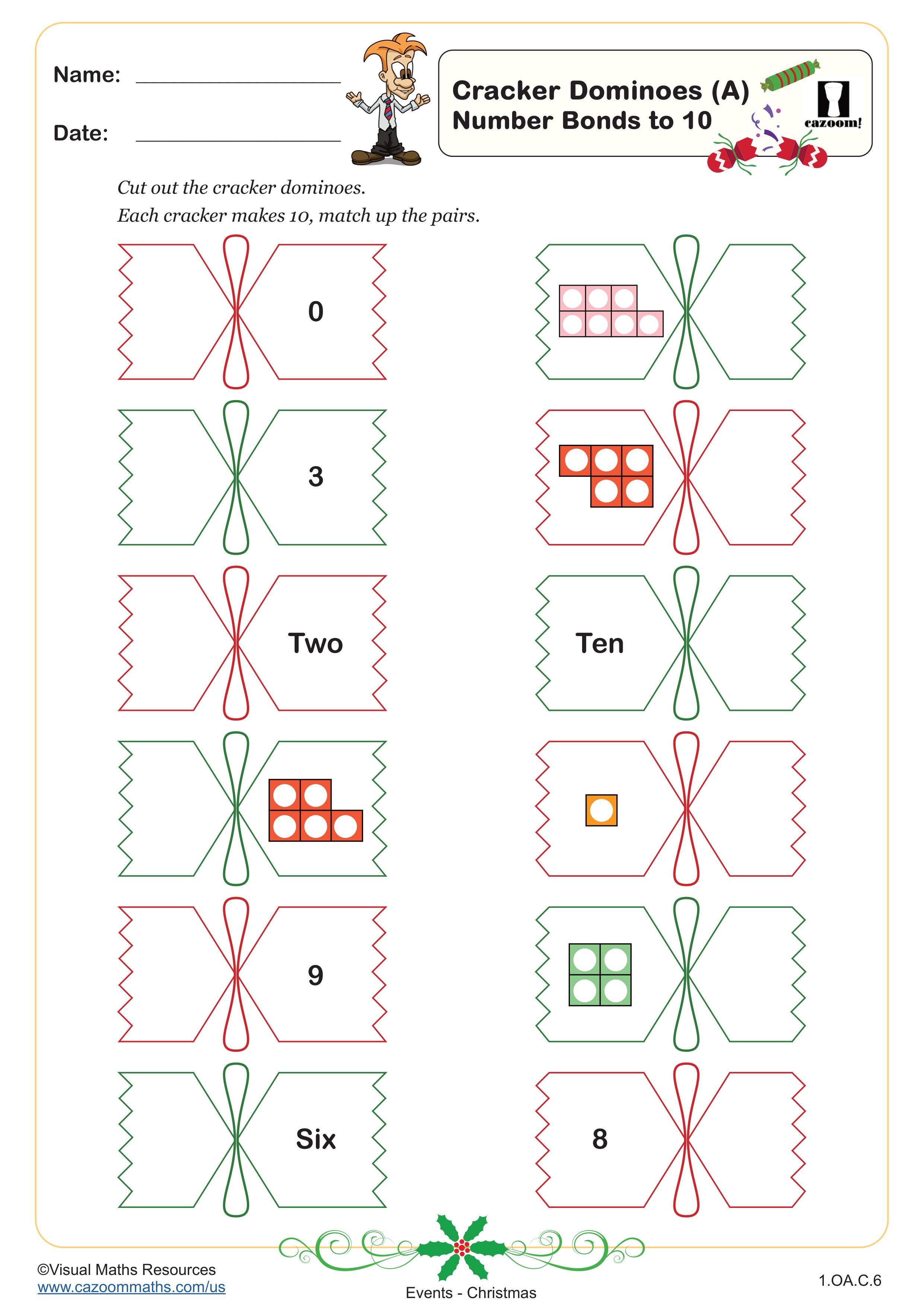 Preview of Cracker Dominoes (A)