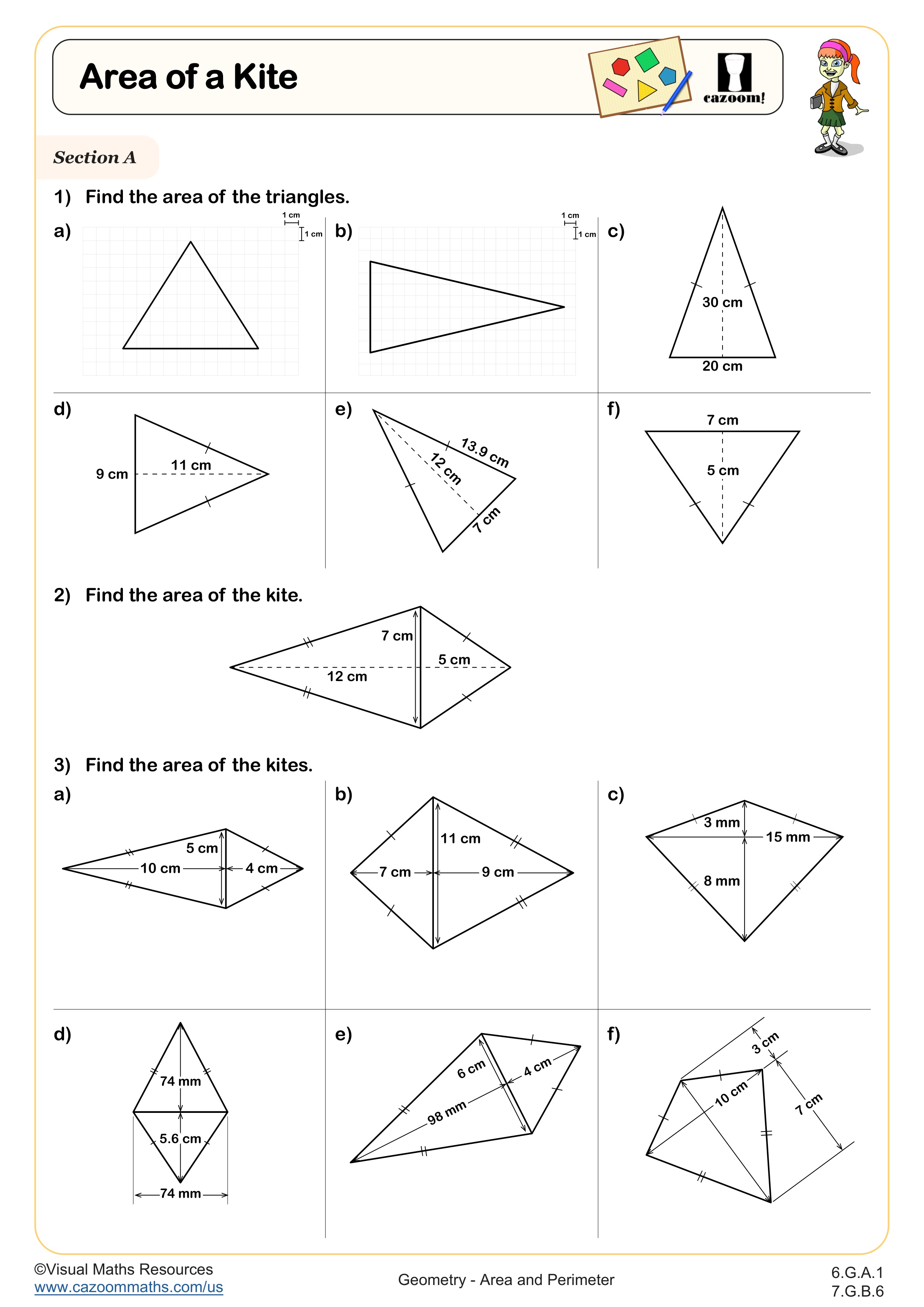 Preview of Area of a Kite