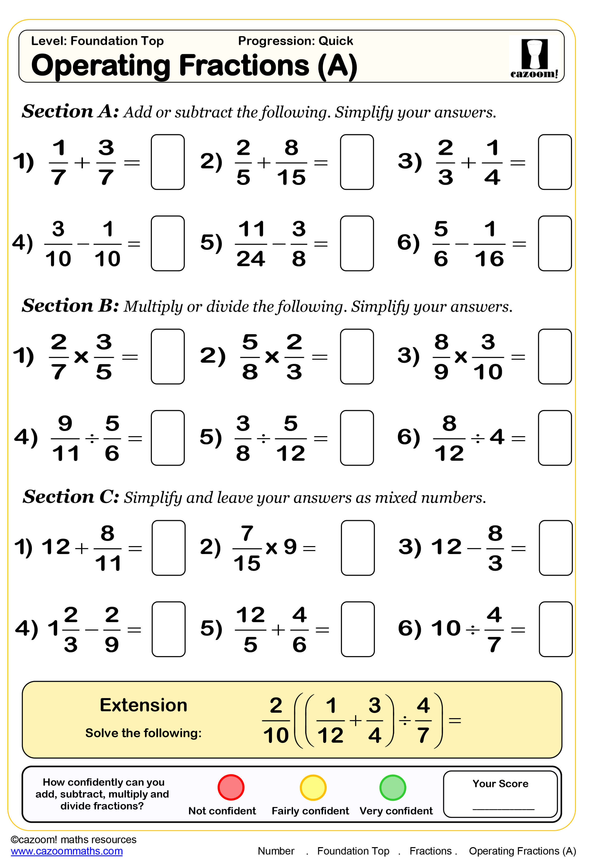 Year 8 Maths Worksheets | Cazoom Maths Worksheets