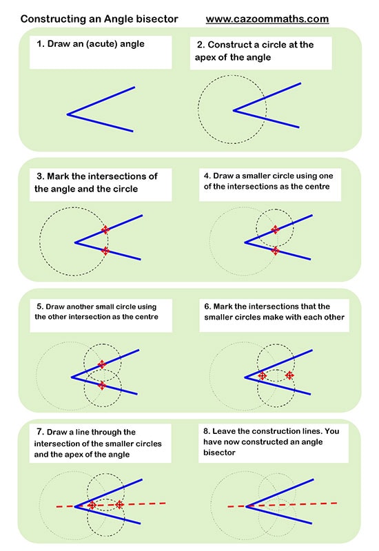Constructions Worksheets | Cazoom Maths Worksheets