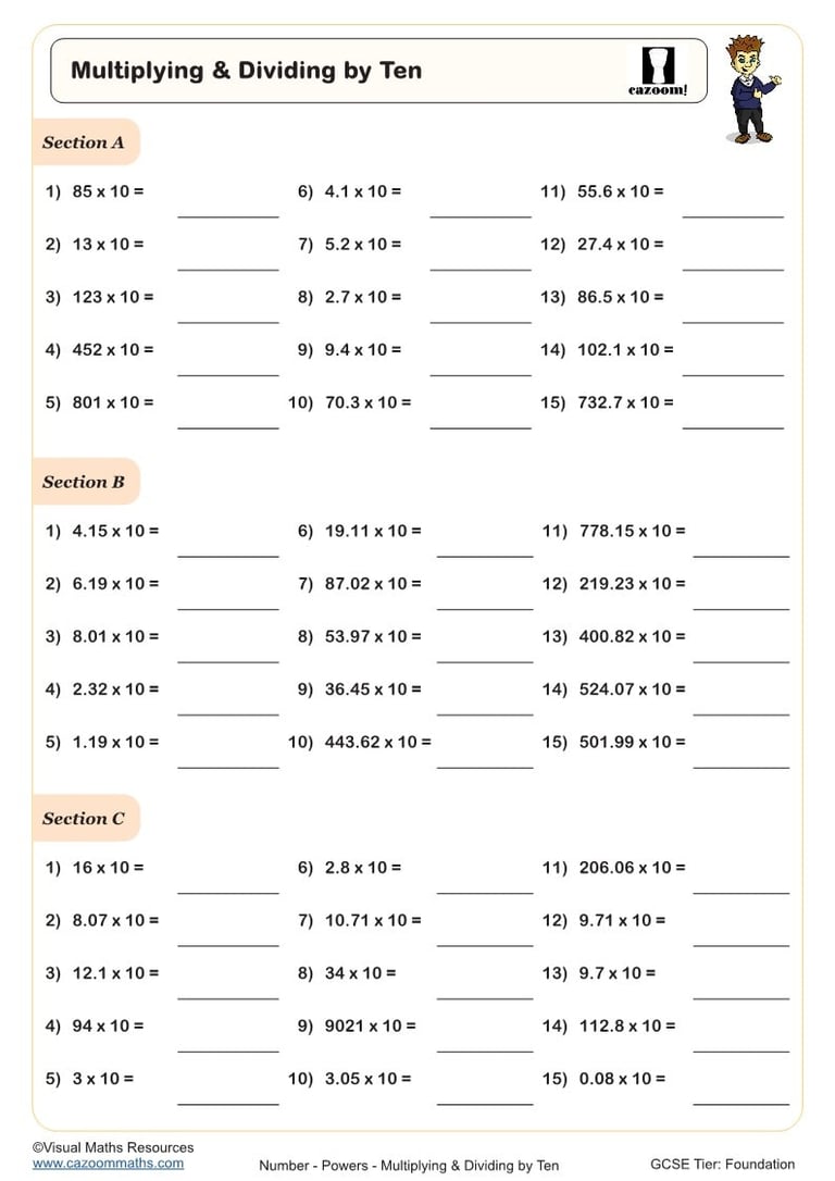 Rounding to the Nearest Whole Number Worksheet | Printable PDF Worksheets