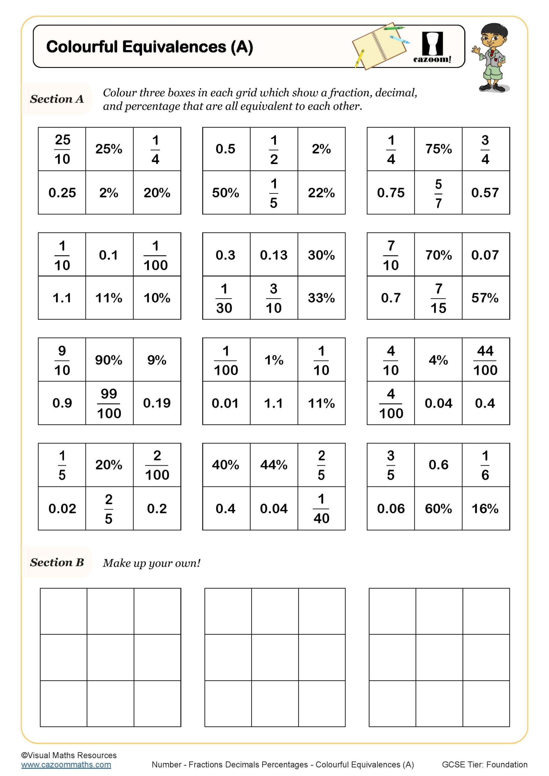 Colourful Equivalences A Worksheet Scaled