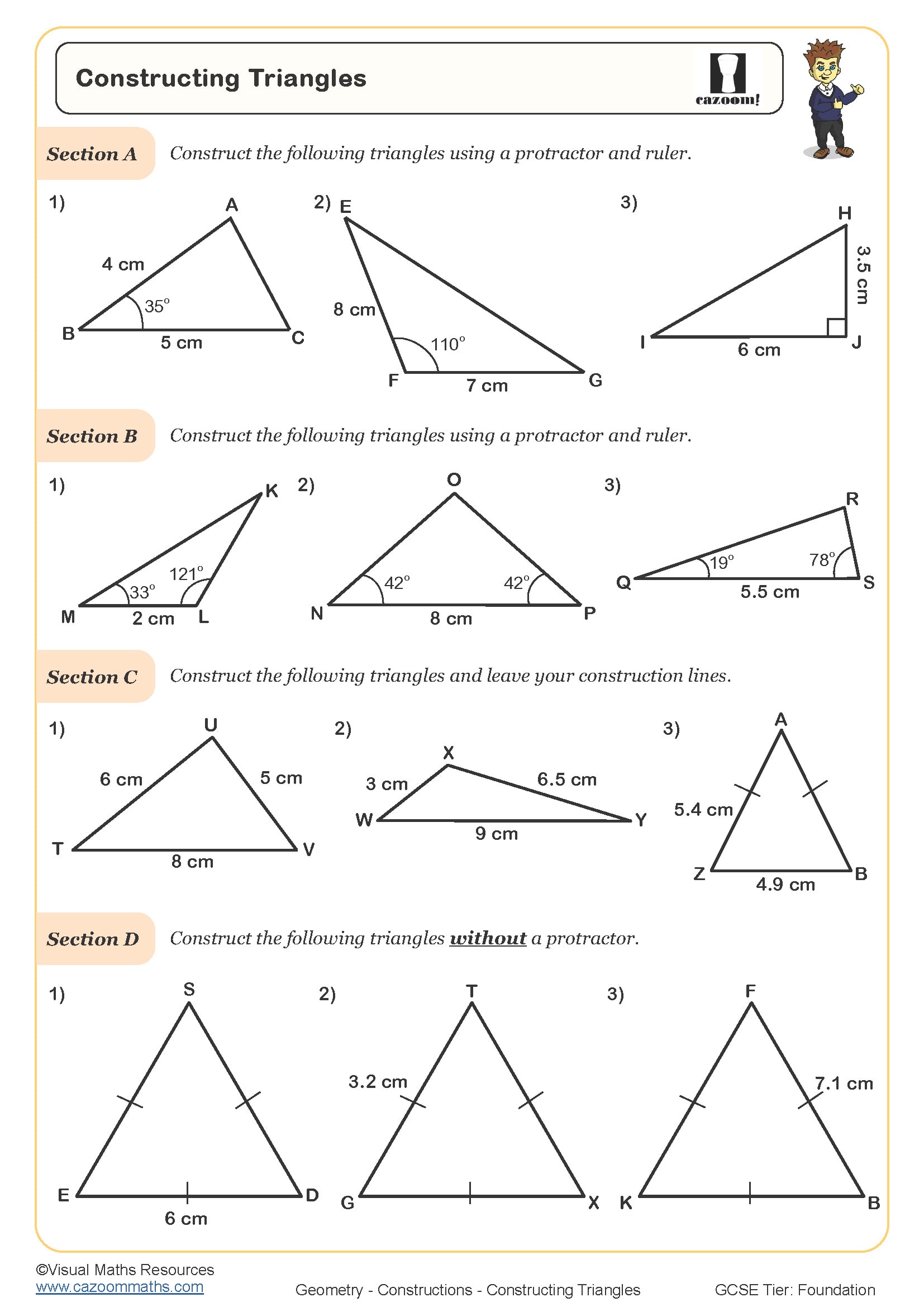 Preview of Constructing Triangles
