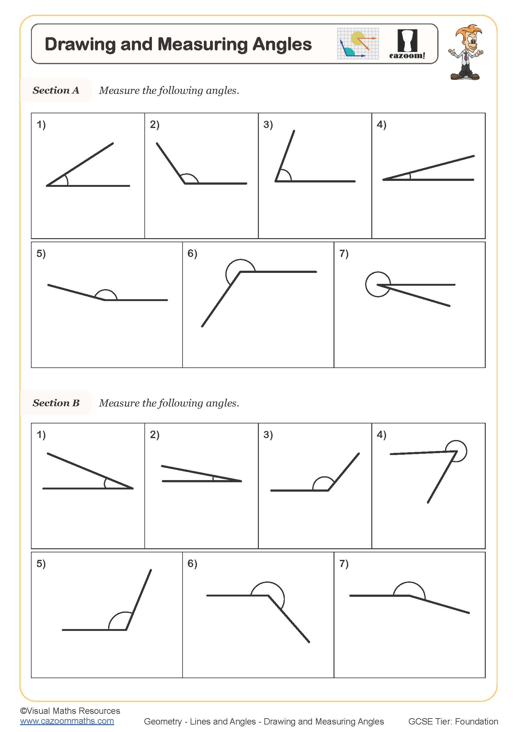 Preview of Drawing and Measuring Angles