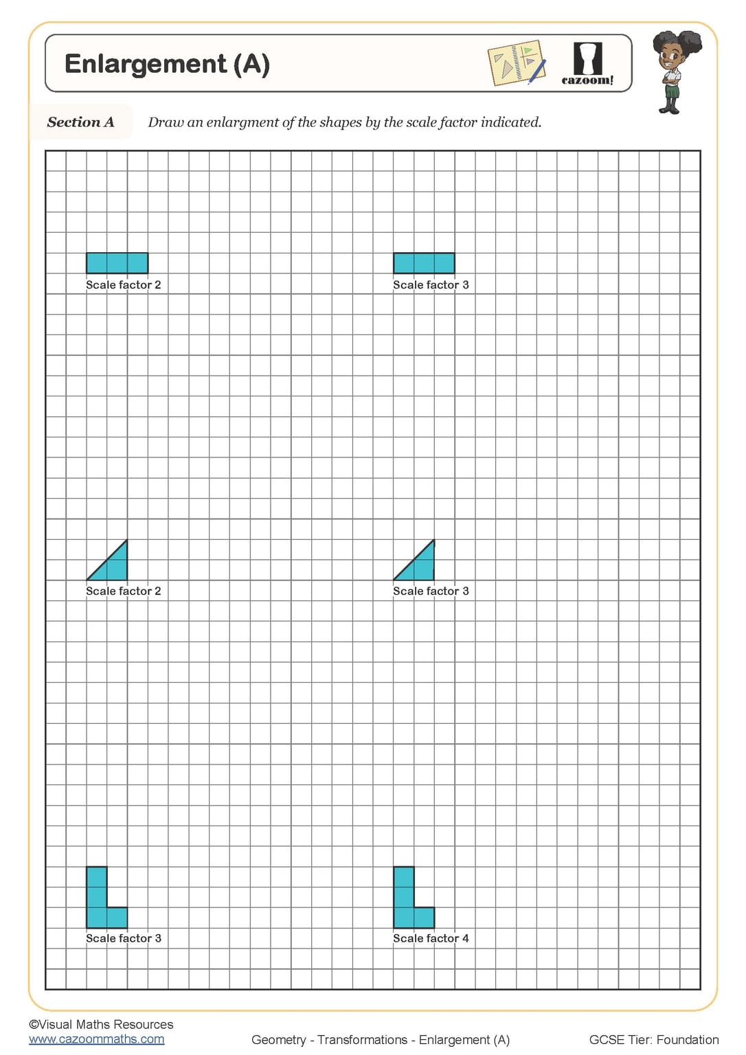 Enlargement B Worksheet Printable PDF Worksheets Enlargement B Worksheet Printable PDF Worksheets
