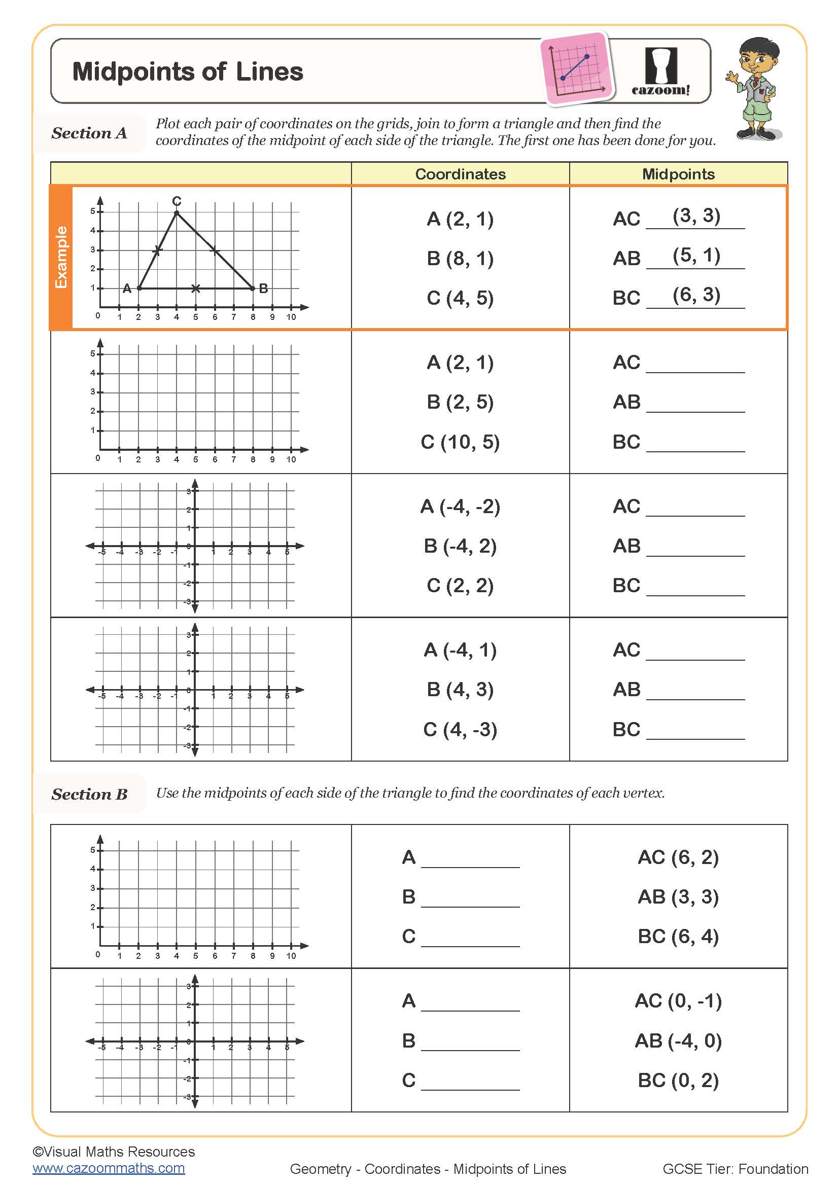 Preview of Midpoints of Lines