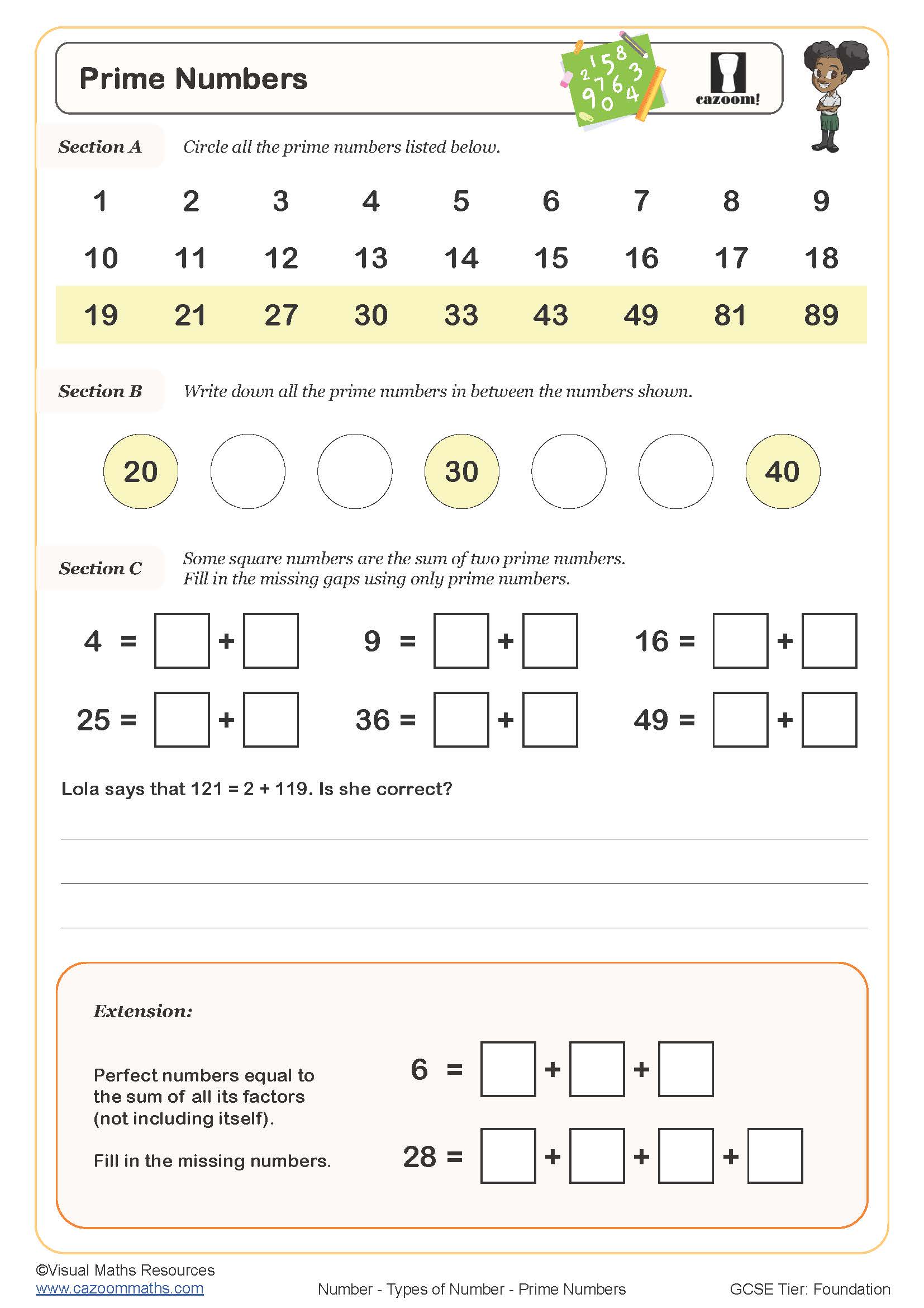 Preview of Prime Numbers