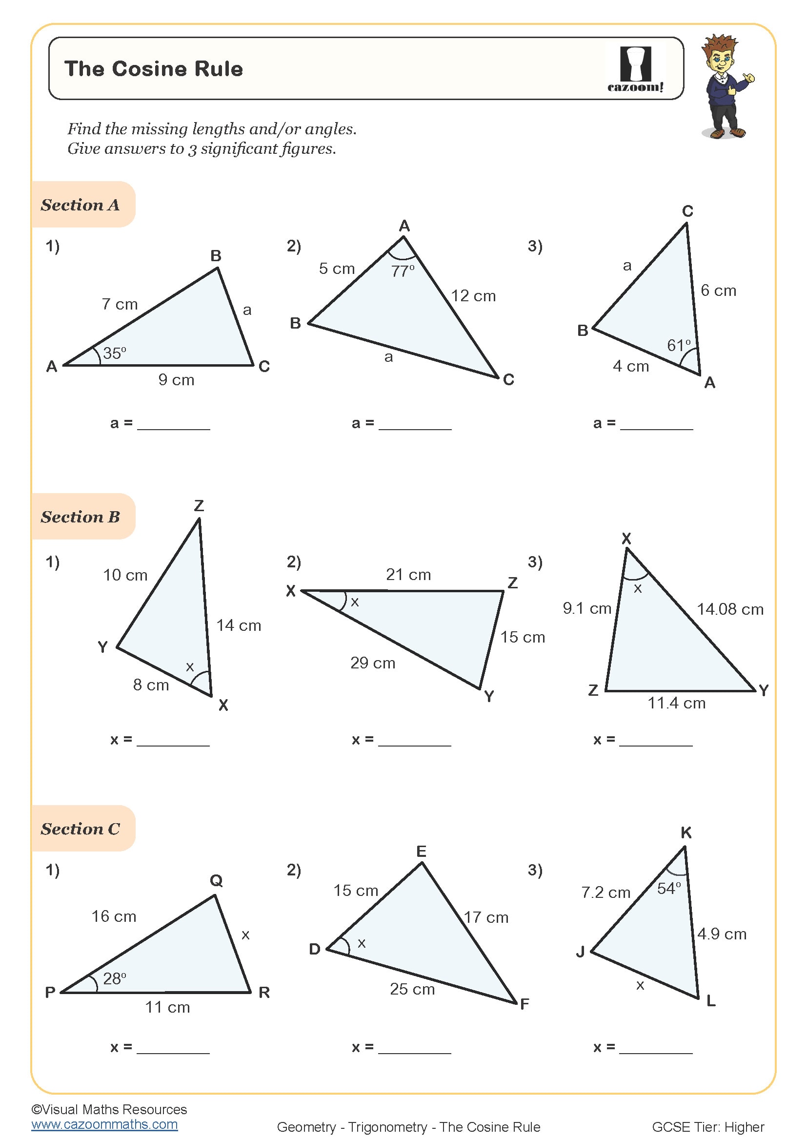 Preview of The Cosine Rule