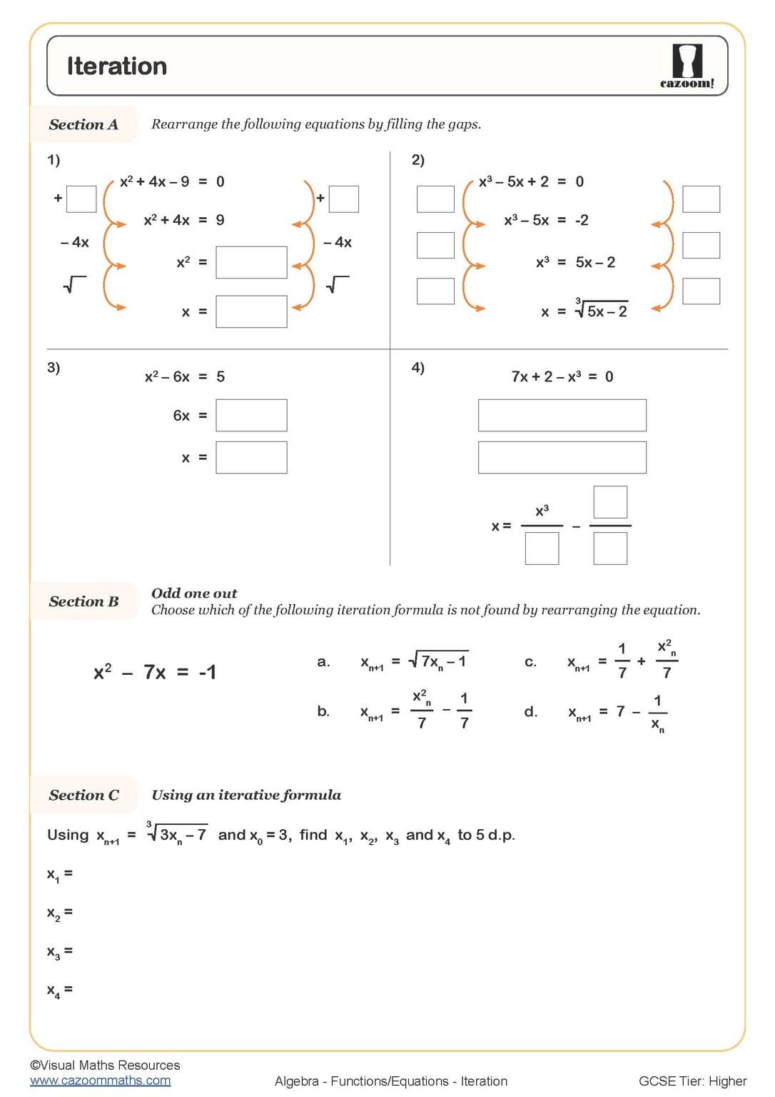 Iteration Worksheet | Fun and Engaging PDF Worksheets