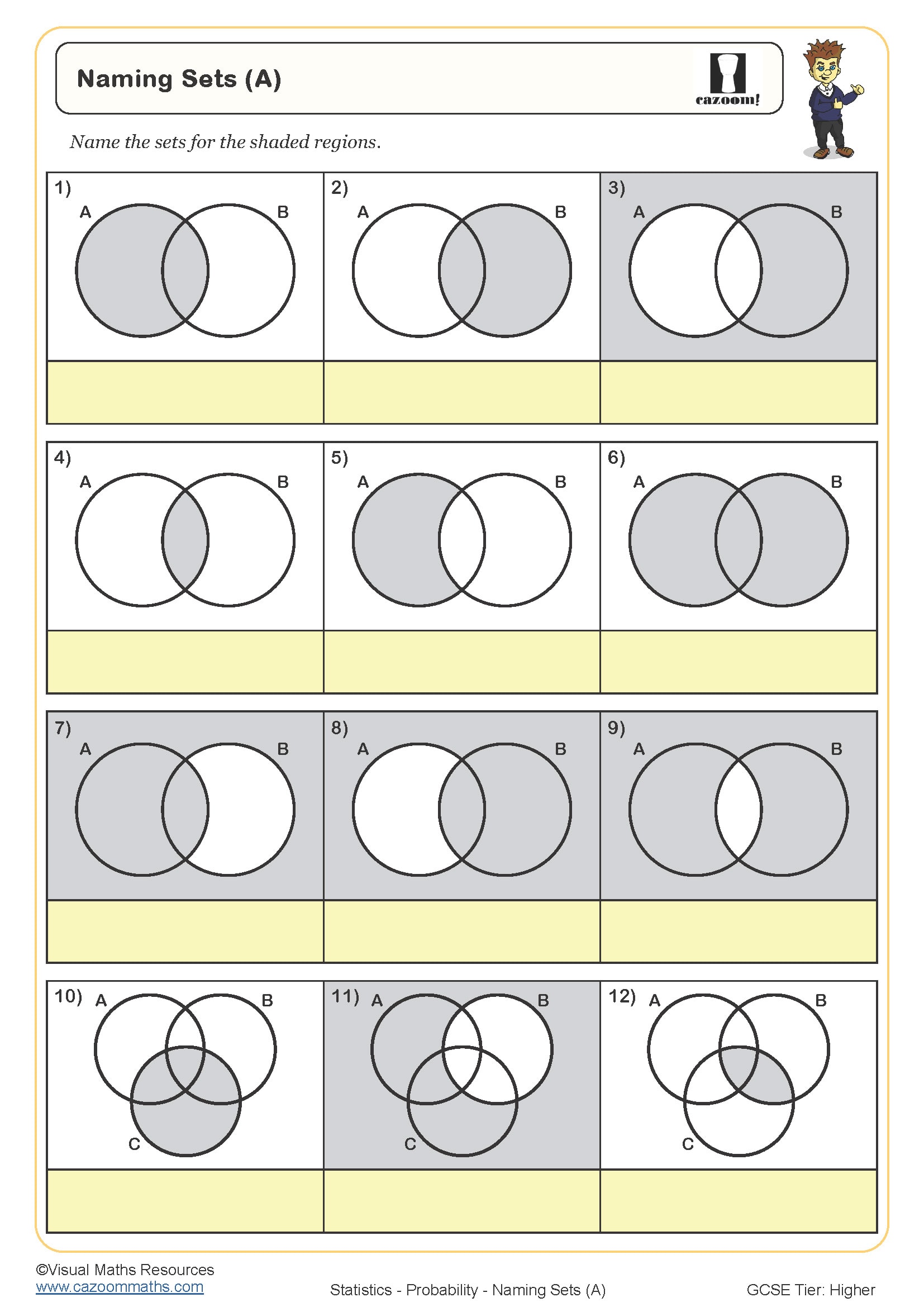 Preview of Naming Sets (A)
