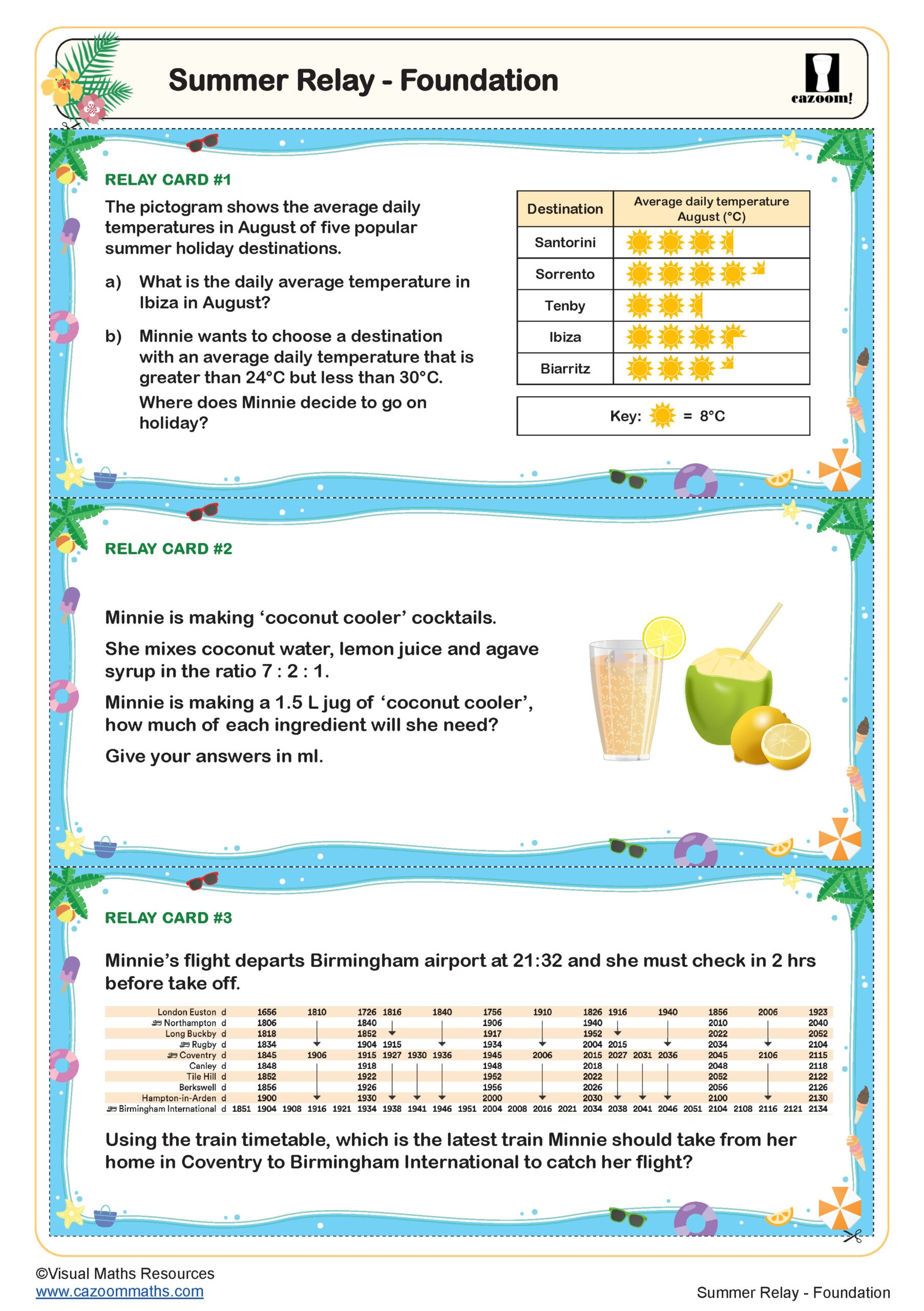 Summer Relay Foundation Worksheet Scaled