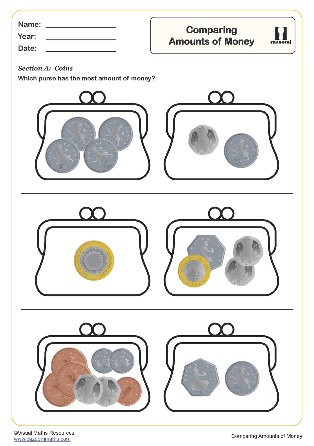 Compare and Order Positive and Negative Numbers Worksheet | Fun and ...