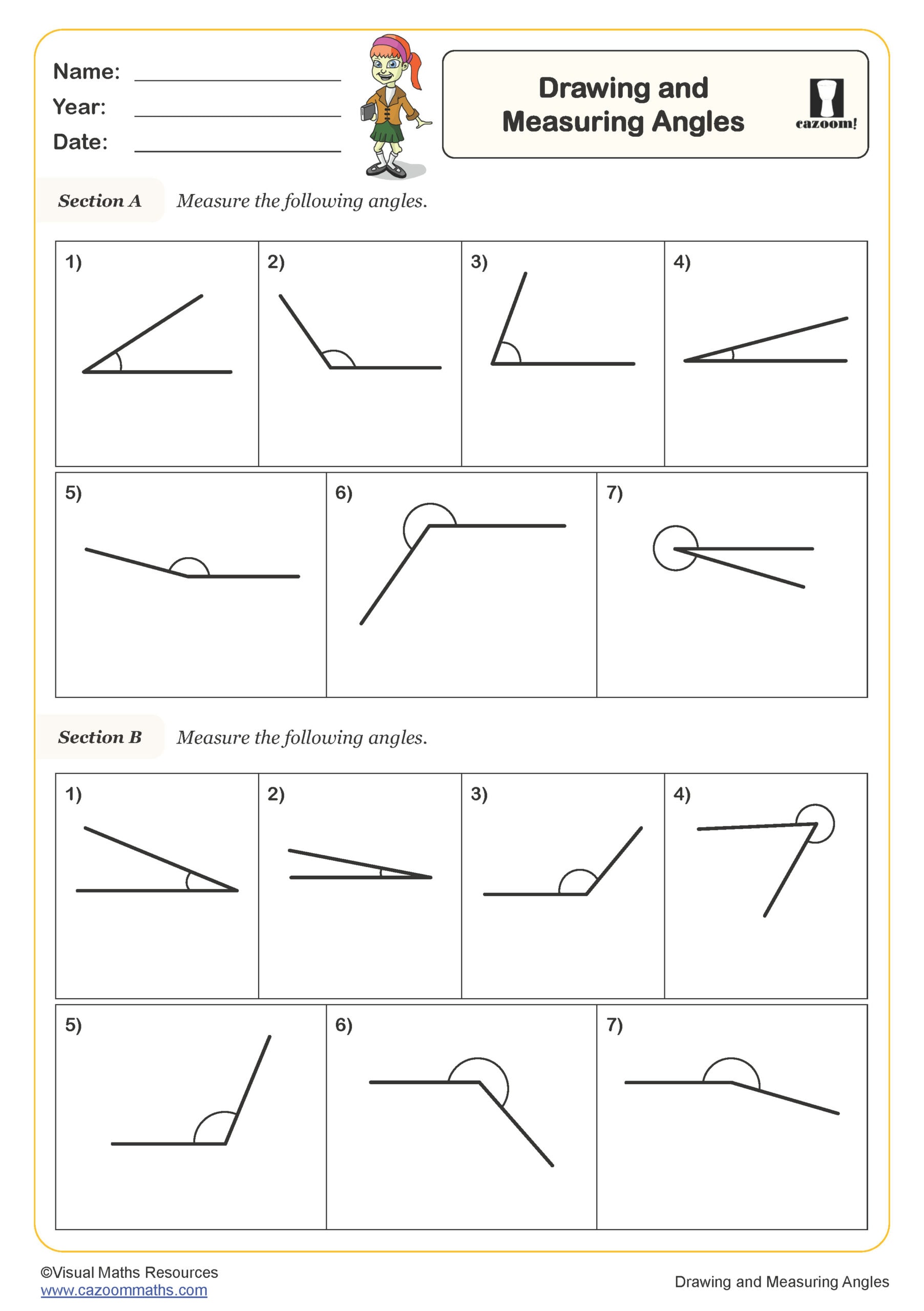 Preview of Drawing and Measuring Angles