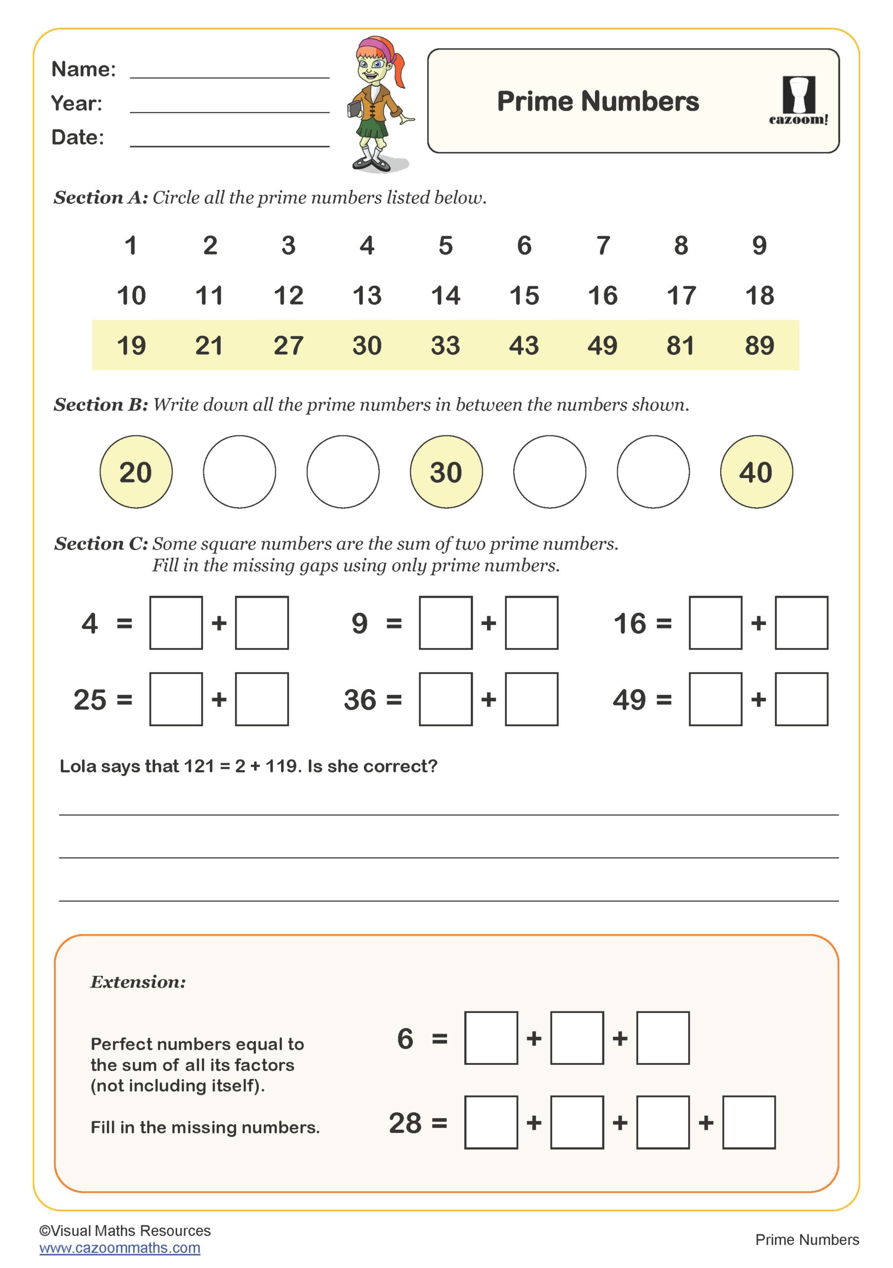 Preview of Prime Numbers