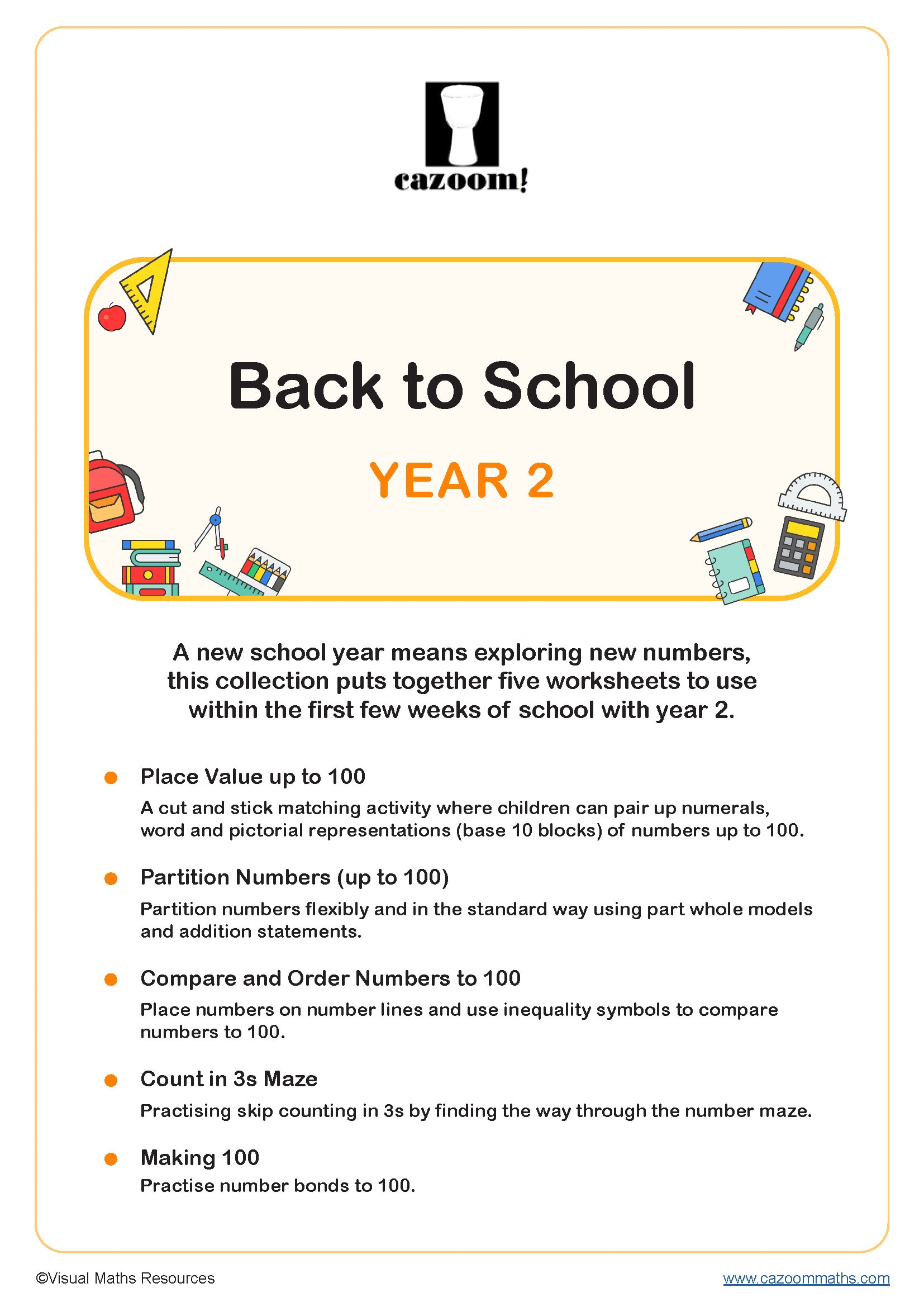 Preview of Back to School - Year 2