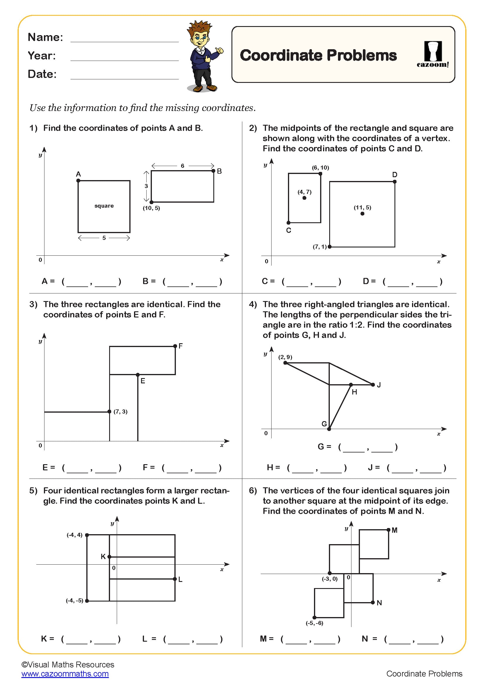 Preview of Coordinate Problems