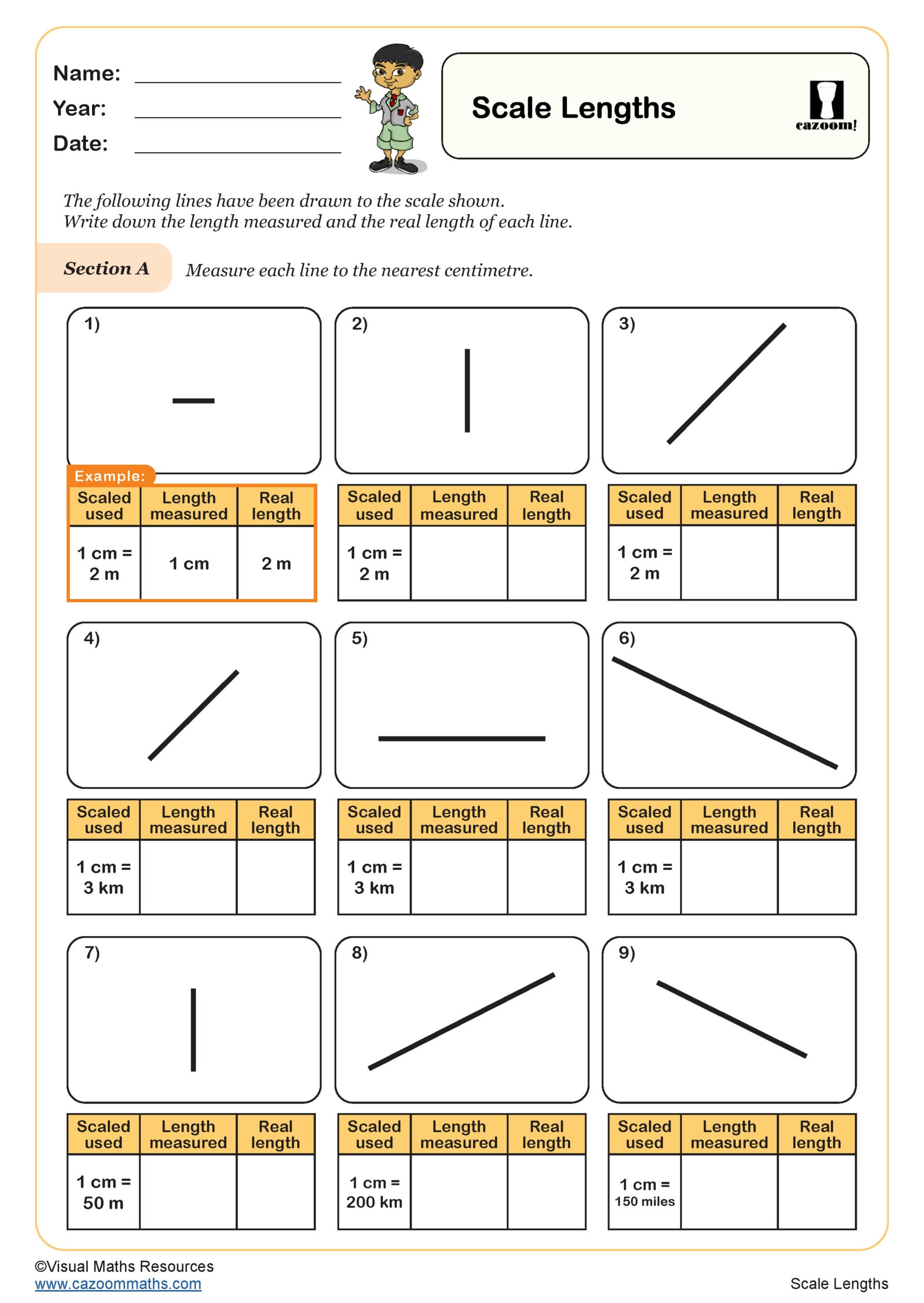 Scale Lengths Worksheet Scaled