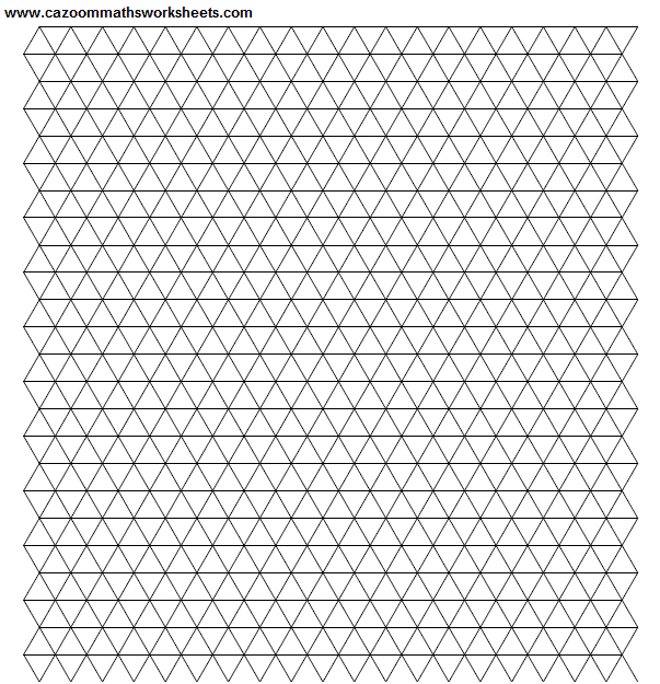 Cazoom Maths Teaching Resources Triangular Paper