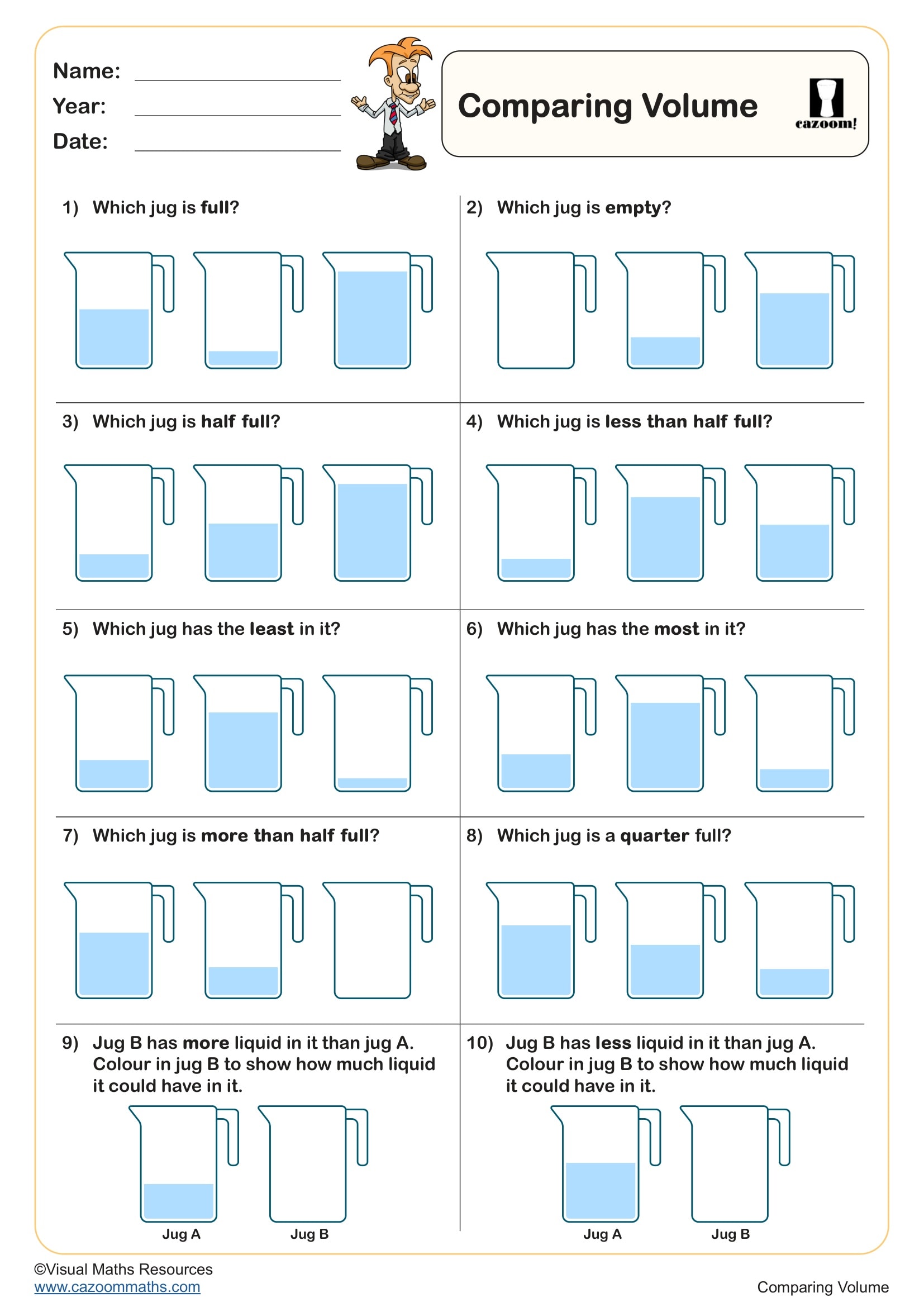 Preview of Comparing Volume