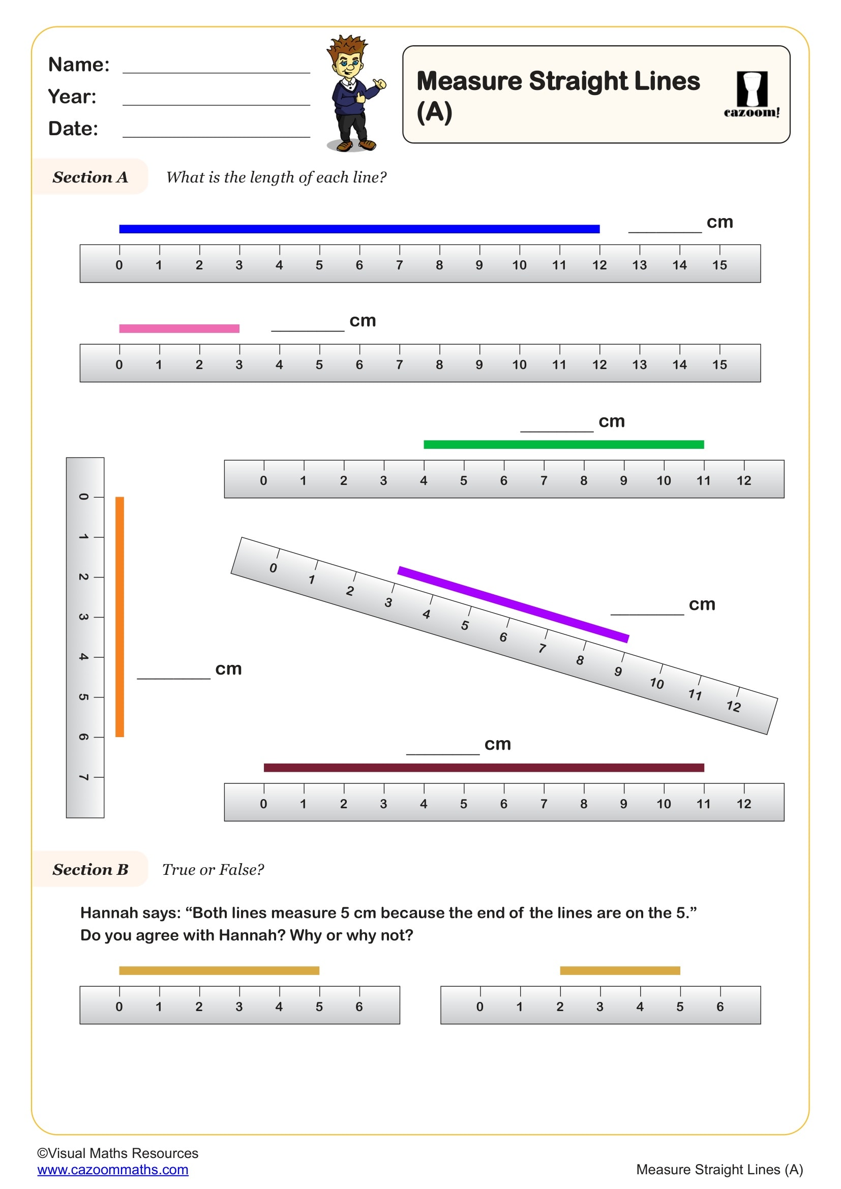 Preview of Measure Straight Lines (A)