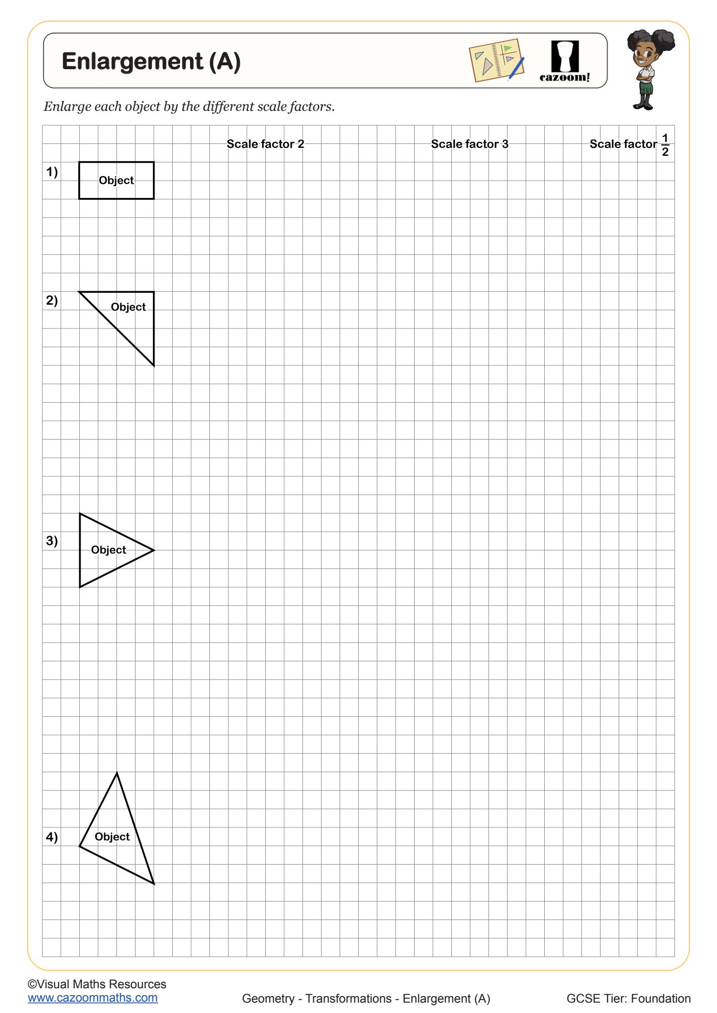 Enlargement (A)  worksheet