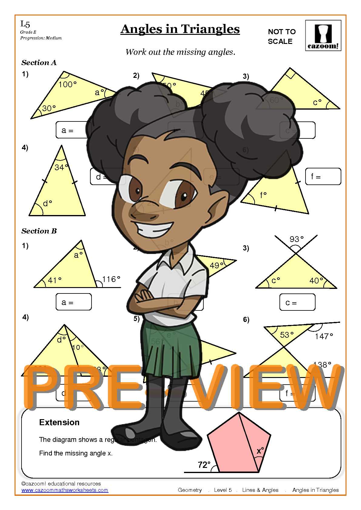 lines and angles worksheets cazoom maths worksheets